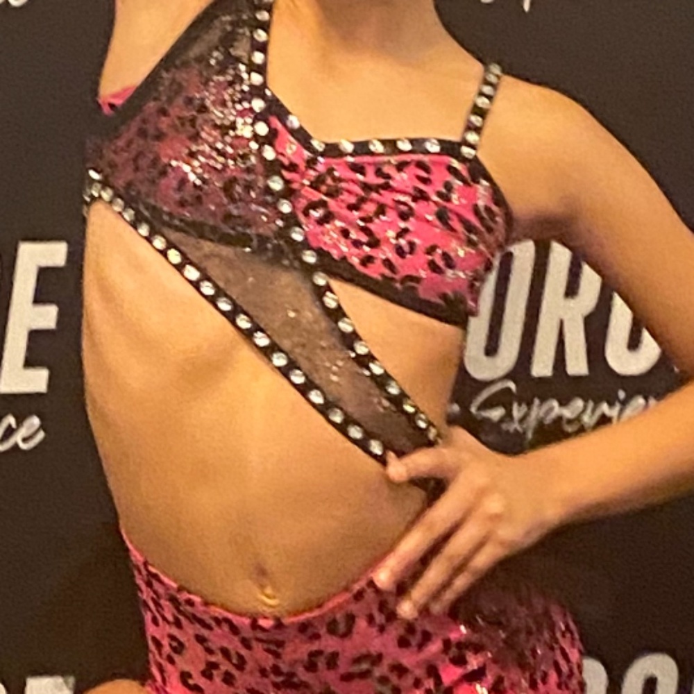 Pink Leopard Dance Costume